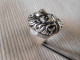 Delcampe - Bague Homme En Argent Massif 925 Taille 61 Fauve Lion Felin Gothique Biker B17 - Rings