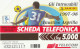 SCHEDA TELEFONICA TELECOM - FAUSTINO ASPRILLA  (2 SCANS) - Publieke Thema