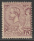 MONACO - 1891 - YVERT N° 19 * MLH - COTE = 38 EUR. - Nuevos