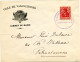 ALLEMAGNE 10PFG MILITARISCHE VEBERWACHUNGSTELLE DES POST UND GUTERVERKOHRS SUR LETTRE DE LA MAIRIE DE VALENCIENNES, 1914 - OC26/37 Territoire Des Etapes