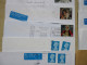 GRANDE BRETAGNE 13 ENVELOPPES AVEC DIVERS TIMBRES MODERNES  VOIR PHOTOS - Lettres & Documents