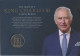 Grande-Bretagne 2023 - His Majesty King Charles III - FDC Coronation Sheetlet With A 5 Pounds Coin - 2021-... Ediciones Decimales