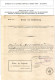 Bewijs Van Inschrijving Model N°3 De Vorsselaer C.Communal > Merxem C. 1/3/1900 - Franchise
