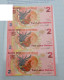 Australian Lunar Silver Reserve Triplet Commemorative Note 2 Yuan Chicken Year Zodiac Lunar Silver Commemorative Note UN - Colecciones & Series