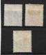 HONG KONG 1938 - 1946 8c, 15c, 20c BLACK  SG 144, 146, 147 MOUNTED MINT Cat £5.25 - Nuevos