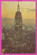 292500 / United States - New York Empire State Building At Sunset Panora PC USED (O) Flamme 1971 - 15 C. Statue Liberty - Empire State Building