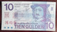 China BOC Bank Training/test Banknote,Netherlands Holland A Series 10 Gulden Note Specimen Overprint,Original Size - [6] Specimen