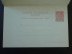 Entier Postal Carte Postale Avec Réponse Type Sage 10c Rouge Sur Bleu N°17 St-Pierre Et Miquelon (ex 1) - Storia Postale