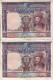 PAREJA CORRELATIVA DE 1000 PTAS DEL AÑO 1925 DE CARLOS I  (BANKNOTE) - 1000 Pesetas