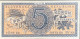 Slovakia 5 Korun, P-8s (1945) - UNC - SPECIMEN - Slovaquie