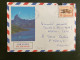 LETTRE Illustrée BAIE D'OPUNOHU TP TIKIS EN POLYNESIE 40F OBL.3-9 1985 CENTRE TRI AVION FAAA ILE DE TAHITI - Briefe U. Dokumente