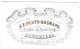 Belgique "Carte Porcelaine" Porseleinkaart, J. F. Pluys - Bosmans, Soieries, Cravates, Bruxelles, Dim:90 X53mm - Cartes Porcelaine