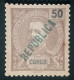 CONGO - 1914 - D.CARLOS I, COM SOBRECARGA "REPUBLICA" - CE115 - Congo Portugais