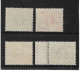 IRELAND 1940 - 1943 POSTAGE DUES ½d, 1d, 2d, 5d SG D5, D6, D8, D10 UNMOUNTED MINT Cat £34+ - Segnatasse