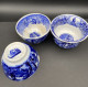 Delcampe - PETRUS REGOUT & Cie Maastricht Lot De 3 Pochons  Blanc Bleu 1836-1899 Ht 5.5cm #faience #rare - Maastricht (NLD)