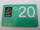 JORDANIE /PREPAID CARD/ ZAIN.COM/  DATE 31-12-2020  DARK GREEN   CARD/  JD 20       MINT CARD       ** 14093*** - Jordanien