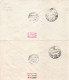 Czechoslovakia To Latvia 1963 Spaceship/Vaisseau Registered Full Set 2 FDC's - Covers & Documents