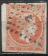 GREECE 1868-69 Large Hermes Head Cleaned Plates Issue 10 L Red Orange Vl. 38 / H 26 A Position 81 - Used Stamps