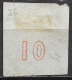 GREECE 1868-69 Large Hermes Head Cleaned Plates Issue 10 L Red Orange Vl. 38 / H 26 A Position 81 - Gebruikt