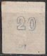 GREECE 1875-80 Large Hermes Head On Cream Paper 20 L Ultramarine Vl. 65 D / H 51 - Usati