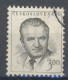 Tchécoslovaquie 1953 Mi 808 (Yv 715), Obliteré, Varieté Position 37/1 - Variedades Y Curiosidades