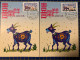 ATM LABEL-YEAR OF THE GOAT - 2 MAXIMUM CARD WITH 2 TYPE OF MACHINE, KLUSSENDORF+NAGLER - Automaten