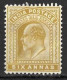 INDIA.....KING EDWARD VII...(1901-10..)....6a......SG132....BENT........MH.... - 1902-11 Roi Edouard VII