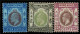 Hong Kong, 1903, # 67, 70, 107, MH - Ongebruikt