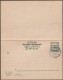 Togo 1915. 2 Entiers Postaux D'occupation Allemande. Réponse Neuve De La Carte Avec Réponse Payée - Covers & Documents