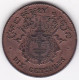 Cambodge, 10 Centimes 1860 Frappe Locale . Norodom Ier, En Bronze, Lec# 22 - Kambodscha