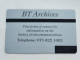 United Kingdom-(BTI049)-BT ARCHIVES-(54)-(5units)(343K24310)(tirage-4.483)price Cataloge-4.00£-mint) - BT Internal Issues