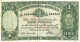 AUSTRALIA 1 POUND GREEN KGVI HEAD 4TH SIGNATURE LAST ISSUEBACK MOTIF ND(1952) F+ CV$80 DARK BACK W.1966 READ DESCRIPTION - 1938-52