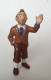 FIGURINE TINTIN  BULLY 1990 TINTIN CHEMISE BLEUE Et BLANCHE CRAVATE MARRON Plastique Mou 1er Tirage (2) - Tim & Struppi