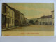 CPA 88 Vosges - Pouxeux - La Place Et Bureau De Poste - Carte Toilée - Pouxeux Eloyes