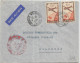 LETTREDE LA REUNION 1939 DE ST DENIS ADRESSEE PAR AVION  EN FRANCE ET CENSUREE  TIMBRES POSTE AERIENNE - Brieven En Documenten