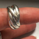 Delcampe - Bague En Argent Massif (5 Anneaux Entrelacés )taille:55 - Ringe