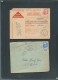 Lot 6 Documents Afranchis Par Mariane De Gandon  MALD 136 - 1945-54 Marianne De Gandon