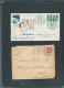 Lot 6 Documents Afranchis Par Mariane De Gandon  MALD 137 - 1945-54 Marianne De Gandon