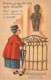 CPA - HUMOUR - Une Vieille Femme Observe Le Manneken Pis - Je Regrette D'être Restée Demoiselle - CARTE POSTALE ANCIENNE - Humour