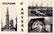 BELGIQUE - Souvenir D'Anvers - Cathédrale - Rade - Tunnel Sous L'Escaut - Carte Postale Ancienne - Antwerpen