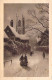 ILLUSTRATEUR Non Signée - Promenade Dans Village Enneigé - Carte Postale Ancienne - Sin Clasificación