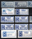 ! 3 Steckkarten Mit 58 R-Zetteln Aus Zypern, Cyprus, Einschreibzettel, Reco Label - Other & Unclassified