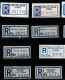 Delcampe - ! 3 Steckkarten Mit 58 R-Zetteln Aus Zypern, Cyprus, Einschreibzettel, Reco Label - Altri & Non Classificati