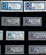 Delcampe - ! 3 Steckkarten Mit 58 R-Zetteln Aus Zypern, Cyprus, Einschreibzettel, Reco Label - Altri & Non Classificati