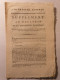 SUPPLEMENT BULLETIN CONVENTION NATIONALE 1795 PALAIS DES TUILERIES CONSEIL ANCIENS ARMEE COTE DE CHERBOURG PRISES MARINE - Wetten & Decreten