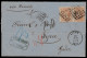 1871 RARE - BELGIUM COVER TO ISLAND OF SYROS, GREECE VIA TRIEST - 1869-1883 Léopold II