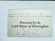 United Kingdom-(BTP341)LORD MAYOR'S(345)(10units)(510D)(tirage-1.000)(Signature On The Back Of A Card-40.00£-mint) - BT Private