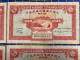 MACAU 1946 BNU 10 AVOS PICK#36a X 5 W/ALL 5 PREFIX A,B,C,D,E. V\F. WITH FOLDS, NO HOLES - Macao