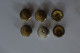 Lot De 7 Boutons Militaires 25mm Avec Grenade - Marques Diverses - Boutons