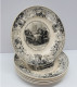 Delcampe - -BELLE ANCIENNE ASSIETTE PORCELAINE OPAQUE CREIL & MONTEREAU LEBOEUF & MILLET   E - Creil Montereau (FRA)